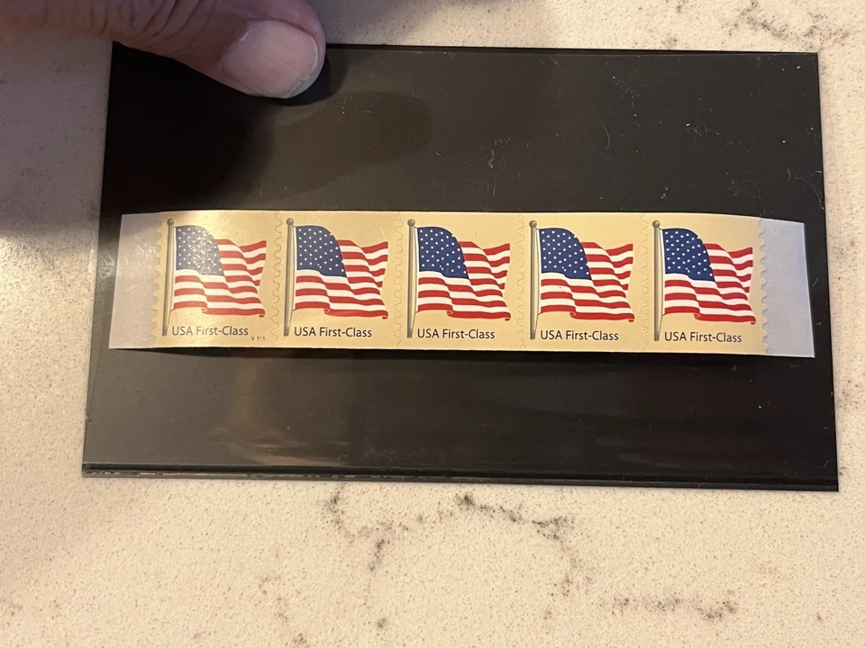 USA, SCOTT # 4134, COIL STRIP OF 5 STAMPS PNC #V1111, FLAG STAMP, First Class - Image 1 of 1