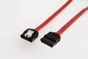 SATA 3 Cable 10 cm Recto Corto Rojo Cierre Cierre Bloqueo Para Mini PC NAS DVR - Imagen 1 de 1
