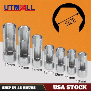 Diesel Injector Fuel Line Socket Set Difficult Access Flare Nut Wrench Spanner - Picture 1 of 10
