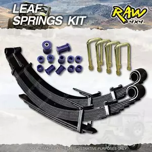 Raw 4x4 Rear 40mm Lift Medium Duty Leaf Springs Kit for Holden Colorado RG III - Picture 1 of 2