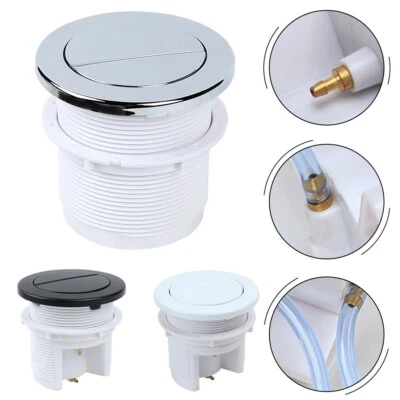 Dual Flush Air Type Pneumatic Toilet Push Button Easy to Clean ABS Material - Image 1 of 4