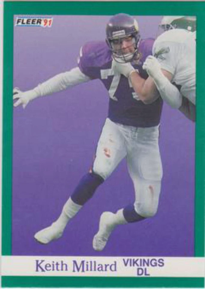 #287 Keith Millard - Minnesota Vikings - 1991 Fleer Football - Image 1 of 1