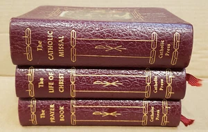 Catholic Press 1954, Das Gebetbuch, Leben Christi, Katholisches Messbuch, 3er Set - Bild 1 von 10