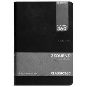 Zequenz Notebook Classic 360 Signature A6, Blank, Black (360-SNJ-A6-CS-BKB)