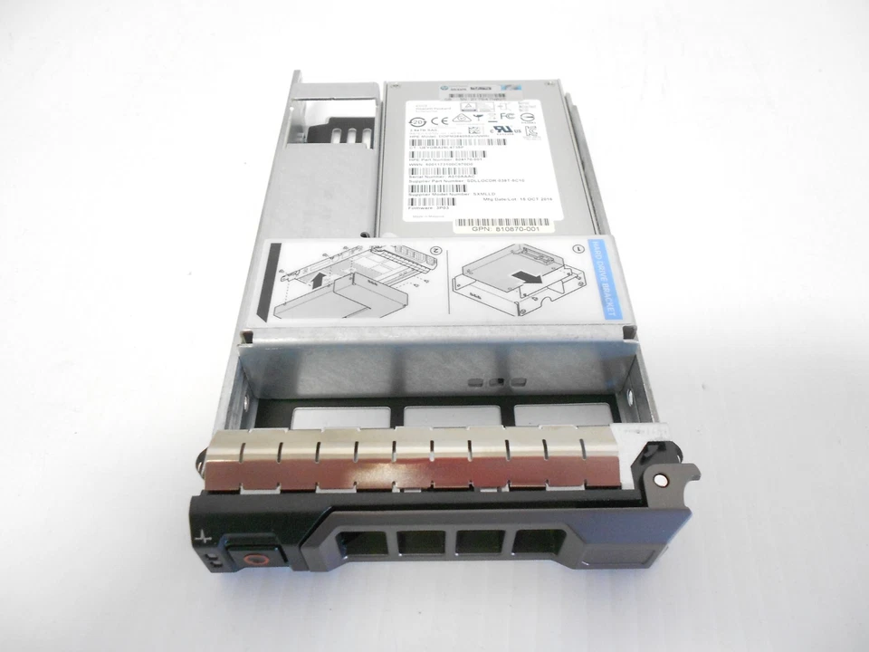 3.84TB SSD SAS 6G 3.5" Fits Dell Server Hard Drive R710 R510 R720 R730 4TB Flash - Image 1 of 1