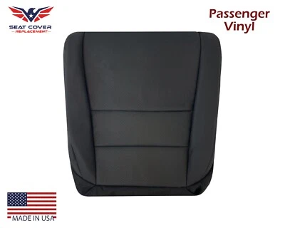 For 2005 2006 2007 2008 Acura TL Passenger Side Bottom VINYL Seat Cover Black - Image 1 of 4