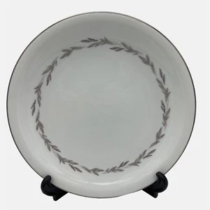 Vintage Noritake Graywood Dinner Plate Platinum Trim 6041 Japan 10.5" - Picture 1 of 4