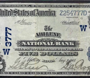 🇺🇸 KS 1902 $5  ♚♚ABILENE, KANSAS♚♚ PMG EXTREMELY FINE 40  BEST KNOWN!!! - Picture 1 of 3