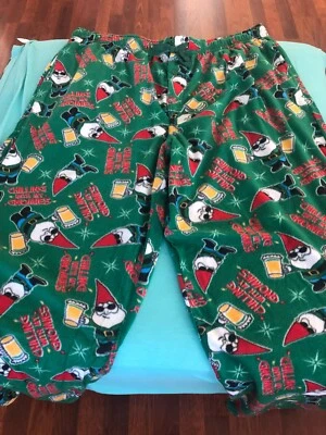 Fruit of the Loom Men's Beer Gnome Elastic Waist Fleece Lounge PJ Pants - 3XL - Image 1 of 4