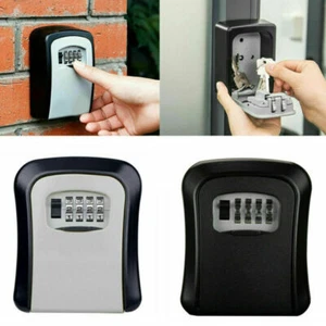 Key Safe Box 4 Digit Wall Mounted Outdoor High Security Code Lock-Storage Set UK - Picture 1 of 18