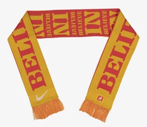 Nike AFC Richmond Ted Lasso Local Verbiage Believe In Scarf Yellow Gold Red - Picture 1 of 2