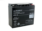 Ultramax 22Ah 12V AGM GOLF BATTERY for Powakaddy complete with T-BAR