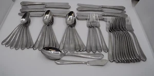 Lenox Bead Plume Edelstahl Besteck 18/10 - 45-teiliges Set EUC - Bild 1 von 20