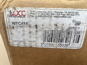 OCC Cable WTC48A Fiber Optic Enclosure 13x5x17 - Wall Mount 8 Adapters 48 Ports - Picture 1 of 4