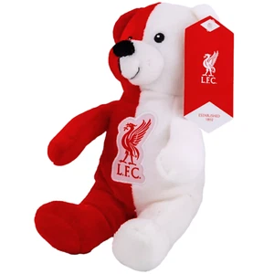 Liverpool Teddy Bear Soft Plush Mascot Beanie FC Gift Present Kids Baby Boys Toy - Picture 1 of 6