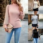 Women Sequins Casual Loose T-Shirt Blouse Ladies Solid Long Sleeve Top Tee Shirt