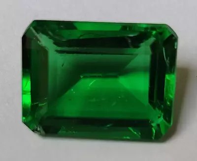 9.95 Ct. AAA+ Green Emerald Colombian Loose Gemstone Emerald Cut Gift for Women - Image 1 of 4
