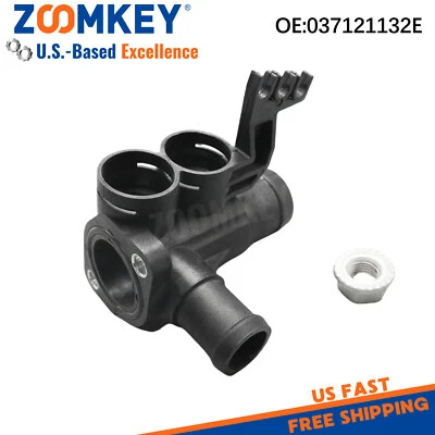 New Coolant Flange Fits for VW Golf Sharan Seat Alhambra 1.6 1.8 2.0 037121132E Foto 1 de 4
