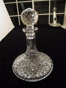 WATERFORD ALANA SHIPS DECANTER - 8"H, 3 "Top EXCELLENT CONDITION AND GREAT VALUE - Picture 1 of 4