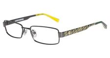 Converse Designer Reading Glasses ZAP-GUN Gunmetal Silver Grey Yellow 50mm New