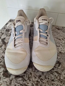 Wilson’s Size 8 Leather white blue Tennis Sneaker - Picture 1 of 8