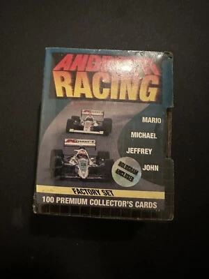 1992 Collect-A-Card ANDRETTI RACING 100 card Set with Hologram Factory Sealed - Image 1 of 4