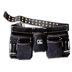 CLC 661X 11 pocket Suede Leather Apron Pouch Black 29 in. to 46 in. - Picture 1 of 1