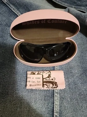 Like New Juicy Couture sunglasses LADY LUCK/ teens w pink case/cleaning cloth - Image 1 of 4