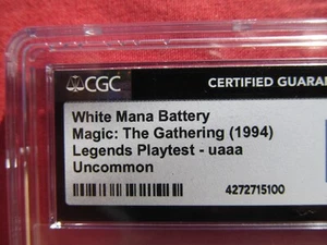 MTG MAGIC THE GATHERING KARTE CGC Graded 1994 White Mana Batterie PLAYTEST POP 1 - Bild 1 von 4