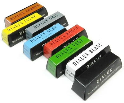 Compuesto de pulido Dialux 8 barras joyeros color rojo pulido joyería metales preciosos Foto 1 de 4