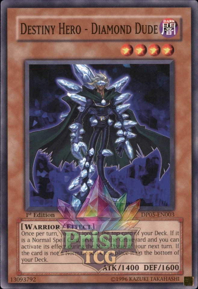 1st Ed Destiny HERO - Diamond Dude DP05-EN003 Yugioh - Image 1 of 1