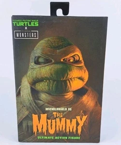NECA TMNT Michelangelo come la mummia adolescente mutante statuina tartarughe ninja - Foto 1 di 5