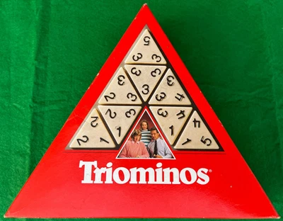 Triominos Game By Goliath Travel Edition Dominoes variation **VGC & COMPLETE** - Image 1 of 2