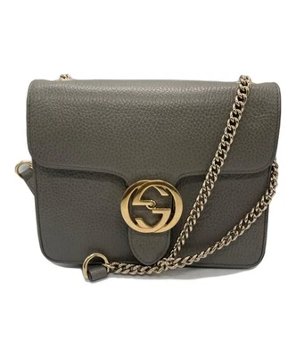 Gucci 510304 Borsa a tracolla in pelle ad incastro con catena da donna Made i... - Immagine 1 di 4