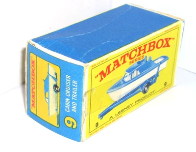 Caja original reconstruida E4 Lesney Matchbox para barco y remolque #9d nueva solapa b Foto 1 de 4
