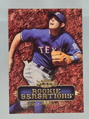 IAN KINSLER ROOKIE SENSATIONS 2007 FLEER RANGERS - Image 1 of 2