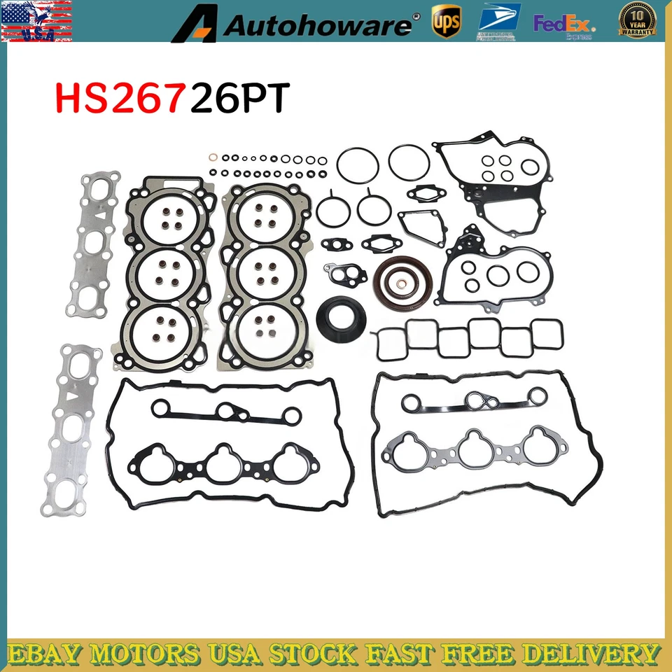 Head Gasket Set Fits 2014-19 Nissan 370Z Infiniti EX37 G37 M37 Q40 Q50 Q60 3.7L Foto 1 de 4