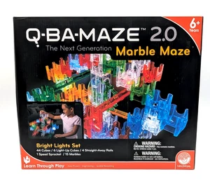 *NEU* Q-BA-MAZE 2.0 - Marmorlabyrinth - Bright Lights Set - Leuchtwürfel! 6+ Jahre - Bild 1 von 3