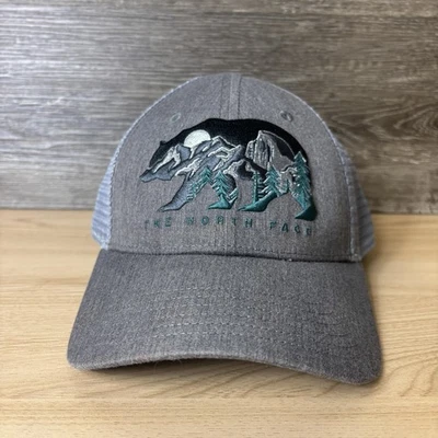 The North Face Hat Cap Snap Back Mens One Size Gray Trucker Embroidered Bear - Image 1 of 4