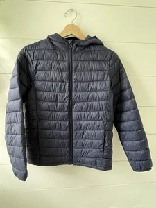 GAP Kids Primaloft Puffer Jacket Coat Upcycled Lightweight Sz XL Navy Unisex - Picture 1 of 18