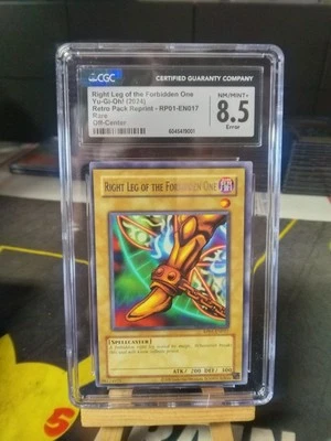 ERROR MISCUT O/C CGC 8.5 Right Leg of the Forbidden One RP01-EN017 Retro YUGIOH - Image 1 of 2
