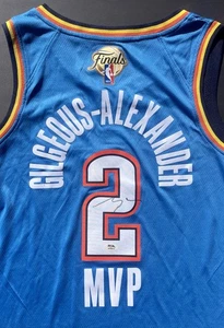 Shai Gilgeous Alexander Signed Auto 25 NBA Finals Jersey OKC Thunder MVP JSA COA - Picture 1 of 3