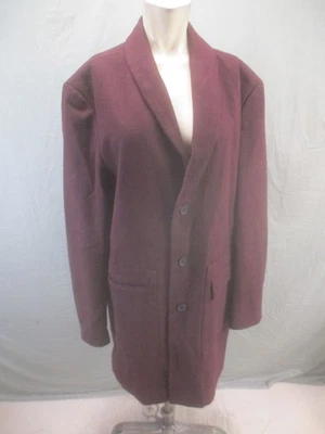 Nuevo con etiquetas Abrigo Topman Talla XXL Para Hombres Bordo Mezcla Lana Bolsillos Botones Elegante Cálido 762 Foto 1 de 4