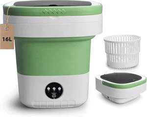 Portable Washing Machine, 16L Upgraded with Spin Basket Laundry Machine, 3 Clean - Picture 1 of 12