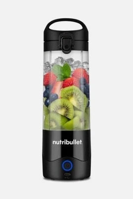 NUTRIBULLET Portable NBP003B Smoothie Maker Schwarz/Transparent  7,4 Volt, 475 m - Bild 1 von 4
