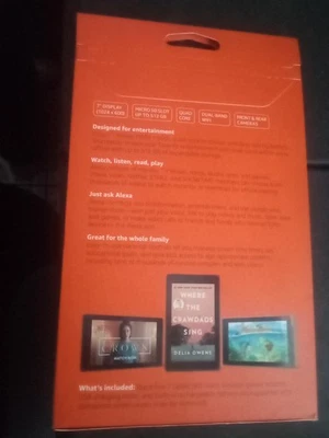 Amazon Fire 7 (9th Gen) M8S26G 16GB Wi-Fi Alexa 7'' Tablet - Black - Image 1 of 3