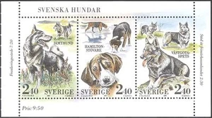 Sweden 1989 Sheep Dog/Working Dogs/Pets/Animals/Nature 3v pane ex bklt (s340) - Picture 1 of 1