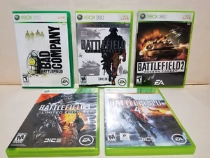 Battlefield XBOX 360 - 5 Game Bundle - Bad Company 1 & 2, 2 Modern Combat, 3 & 4 - Picture 1 of 8