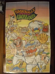 1988 LEAF BASEBALL'S GREATEST GROSSOUTS Sticker (Puzzle) SET (36) & all wrappers - Picture 1 of 4