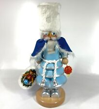Steinbach NC Blue Father Frost Vintage 18" Germany Wood Christmas Nutcracker